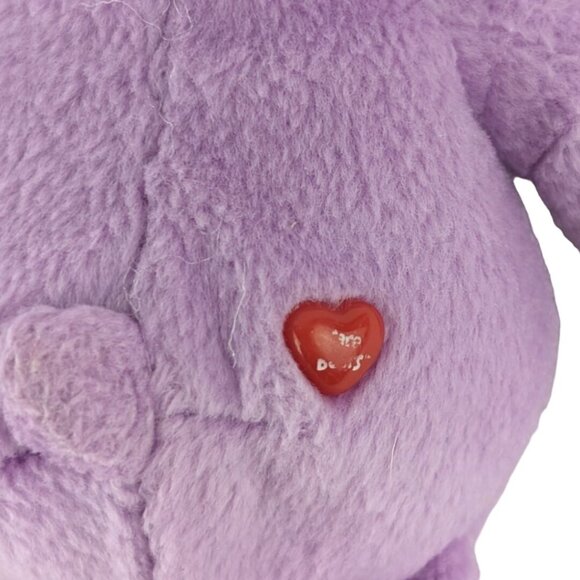 Care Bears Share Bear Plush 9" Purple Lollipop Stuffed Animal Toy 2007 TCFC - Picture 6 of 8